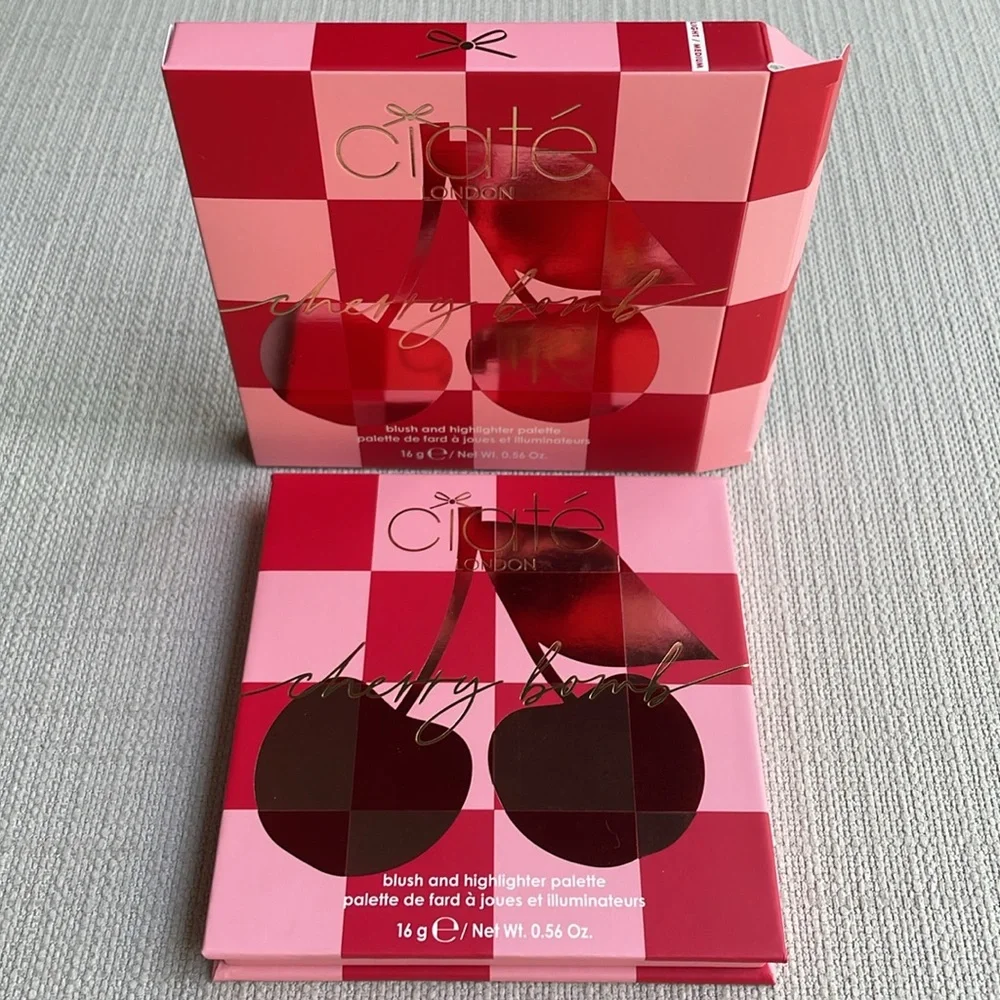 Ciaté London Cherry Bomb Blush and Highlighter Palette